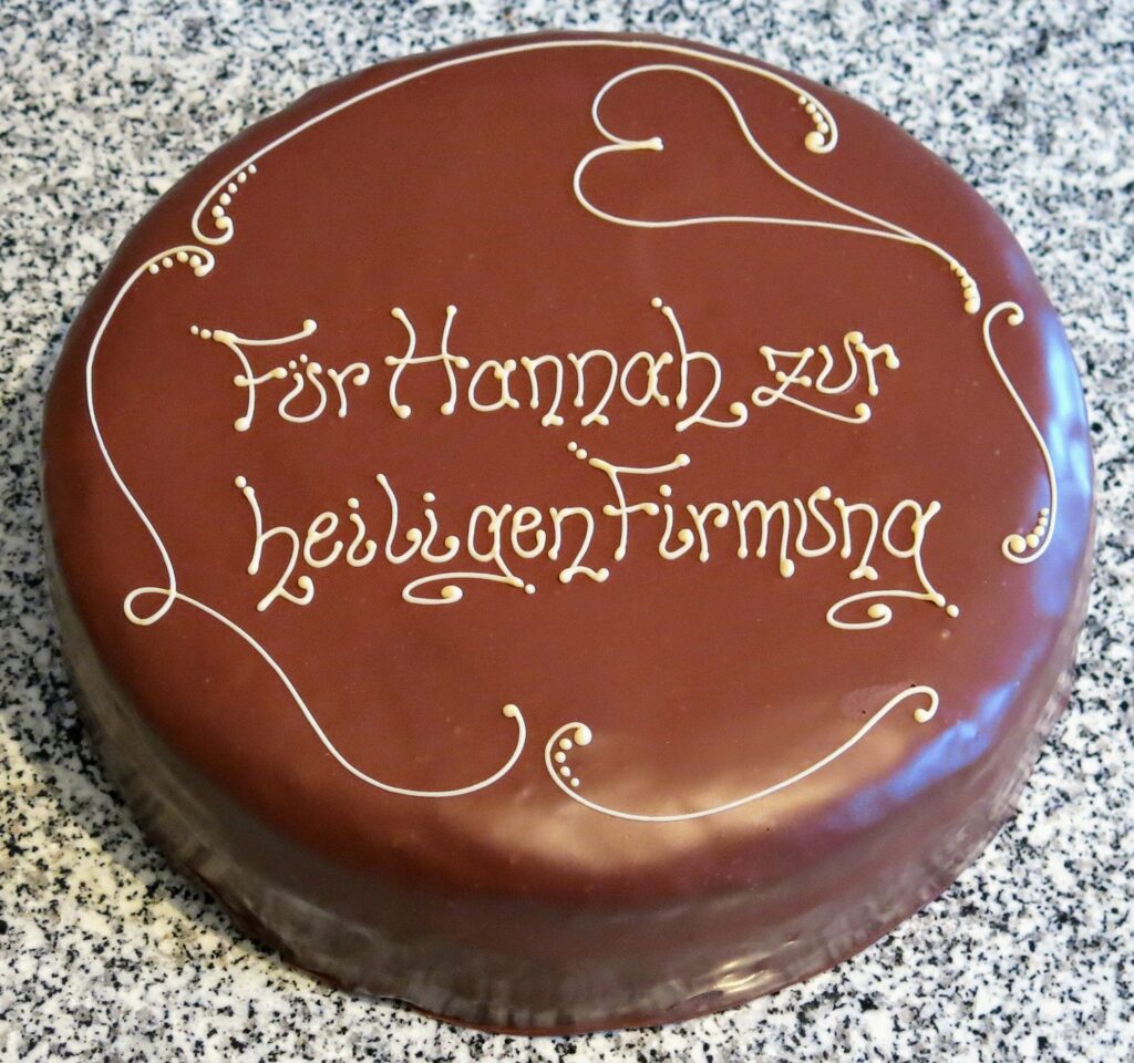 Sachertorte zur Firmung